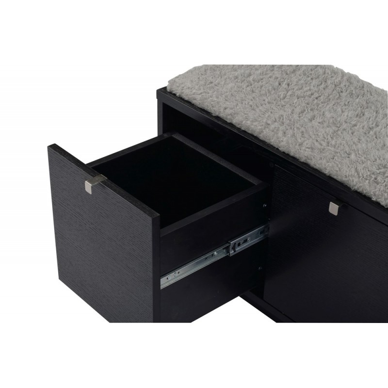 RO Confe Bench 2 Drawers Black/Light Grey